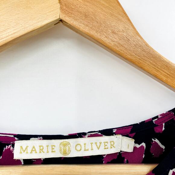 Marie Oliver silk purple spotted blouse - Picture 2 of 4